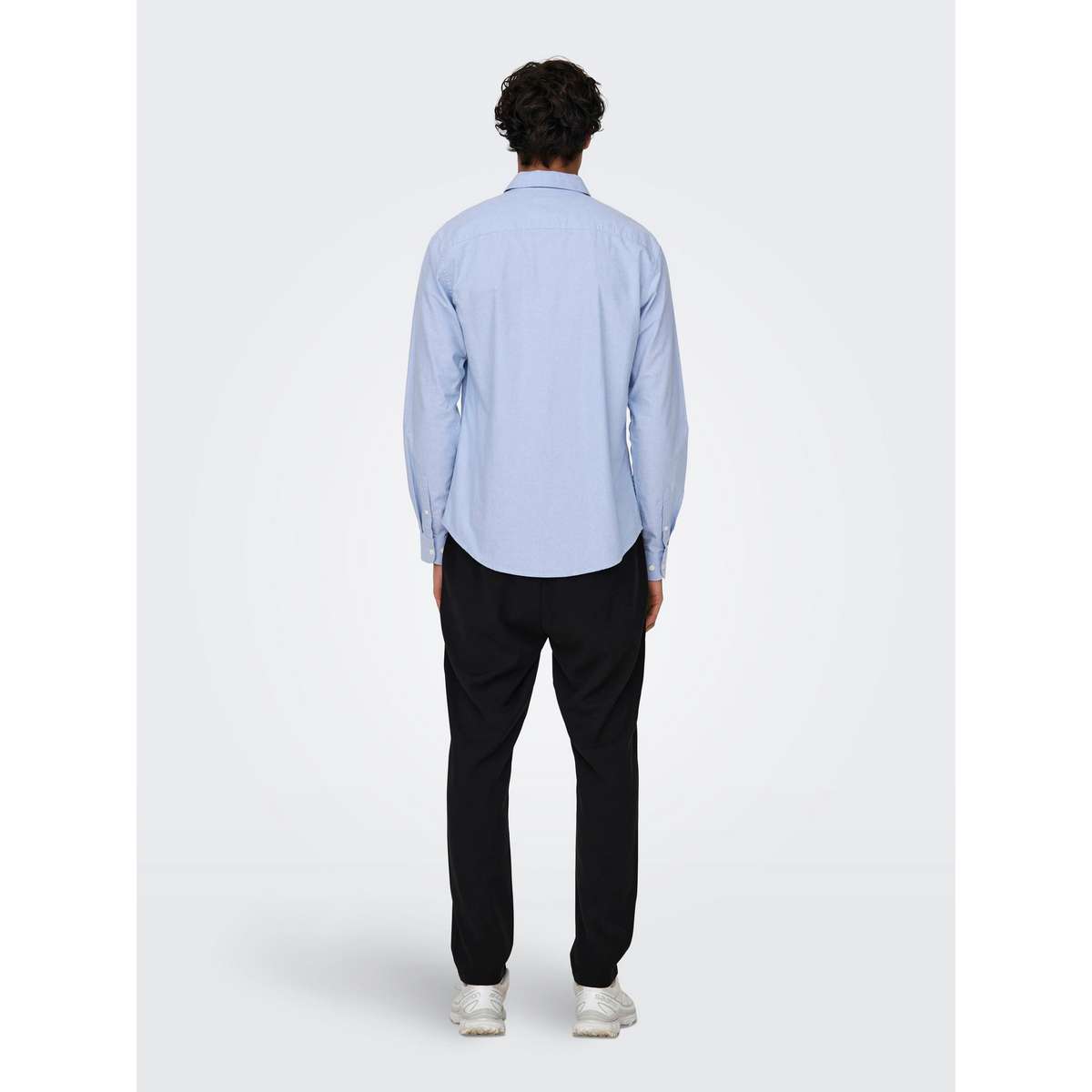 ONLY & SONS MEN’S SLIM FIT COTTON OXFORD SHIRT 22019669 CASHMERE BLUE